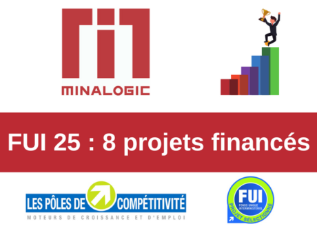 FUI 25 : 8 projets financés portés par Minalogic