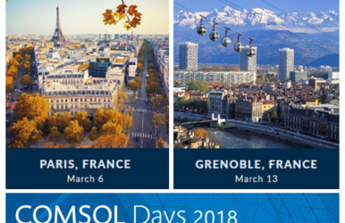 COMSOL Days 2018 à Paris & Grenoble