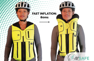 B&#8217;Safe launch : the smart airbag for cyclists is now available in Europe
