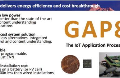 GREENWAVES lance GAP8, son premier IoT application processor