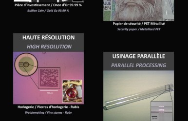 QIOVA : applications de marquage et micro-usinage laser multipoints à l’aide de sa technologie innovante VULQ1