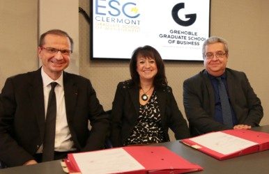 Grenoble Ecole de Management et le Groupe ESC Clermont signe un partenariat