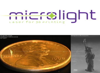 MICROLIGHT3D réalise une Statue de la Liberté microscopique
