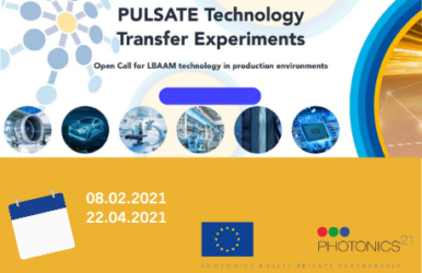 PULSATE lance son 1er Appel à Projet « Technology Transfer Experiments »