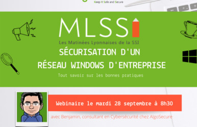 Algosecure : Webinaire sur la Sécurisation d&rsquo;un réseau Windows d&rsquo;entreprise (28/09)