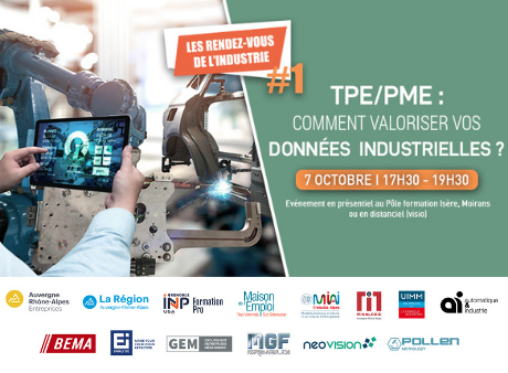 Les rendez-vous de l'industrie : TPE/PME, comment valoriser vos données industrielles ?
