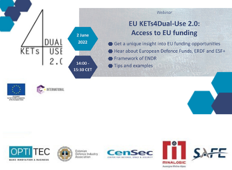 Access to EU funding for dual-use SMEs - EU KETs4DUAL-Use 2.0