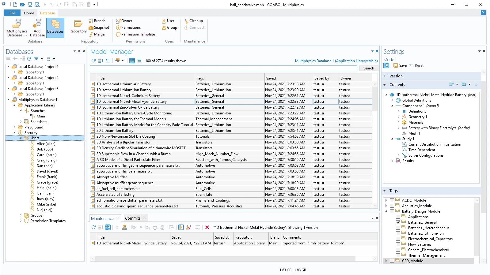COMSOL complète son environnement de travail pour les projets de modélisation et de simulation avec son serveur du Gestionnaire de modèles