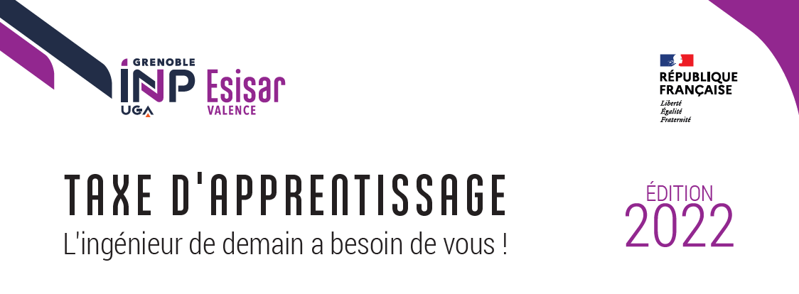Taxe d’apprentissage 2022 : plus que jamais l’Esisar a besoin de vous !