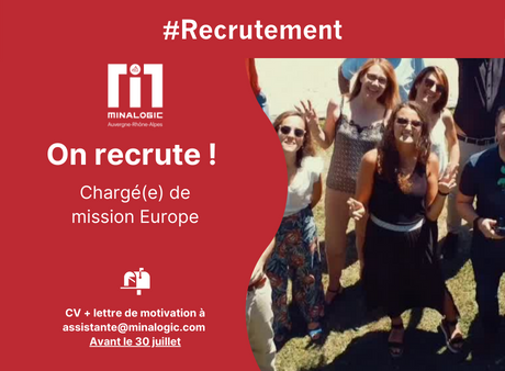 Minalogic recrute un(e) chargé(e) de mission Europe