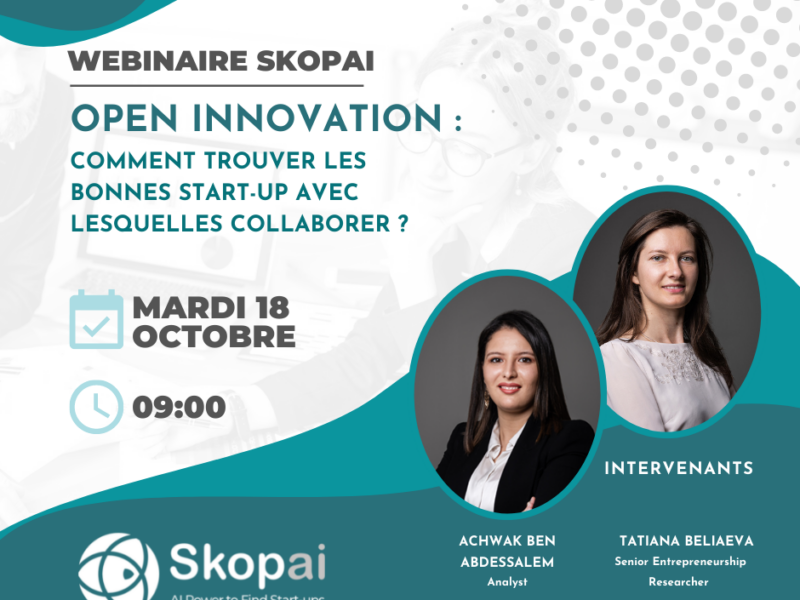 Replay du webinaire Skopai « Open innovation – Comment trouver les bonnes start-up avec lesquelles collaborer ? »