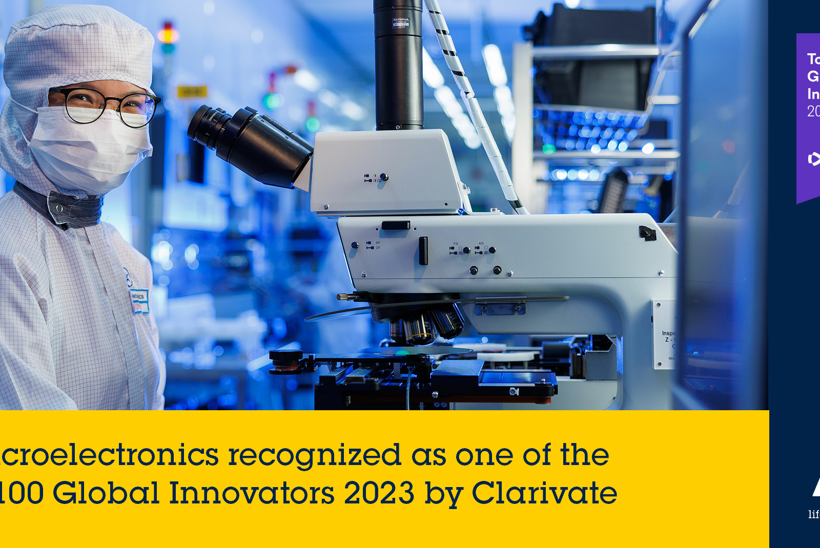 STMicroelectronics reconnu parmi les « Top 100 Global Innovators 2023 »