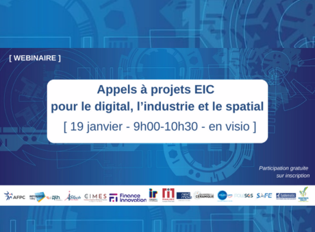 Appels à projet European Innovation Council pour le digital, l'industrie et le spatial