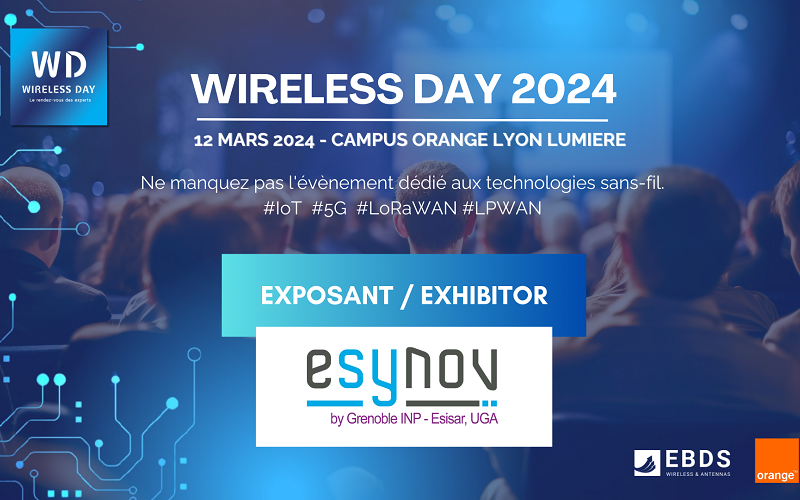 Rendez-vous avec Esynov le 12 mars au Wireless Day