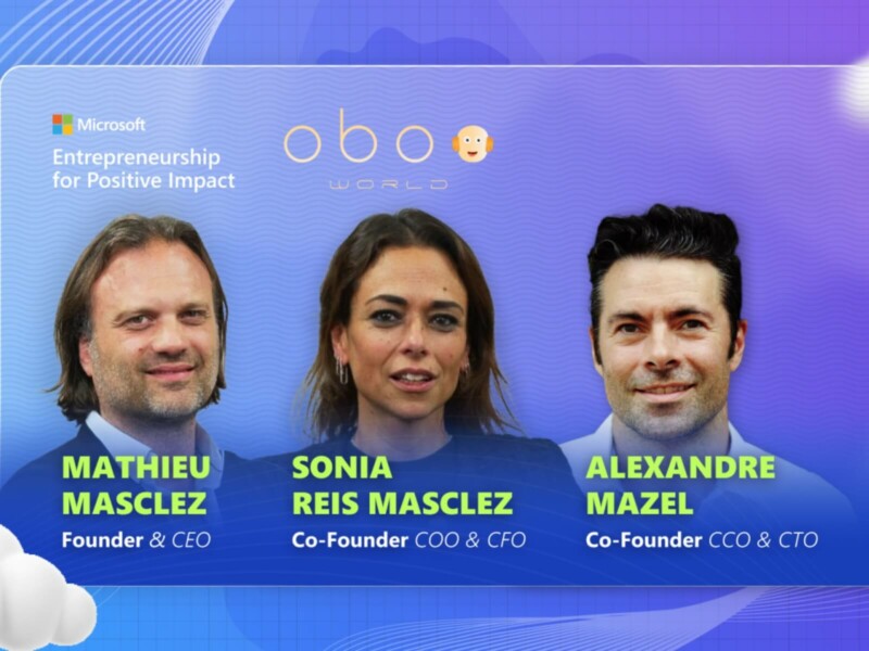 obo-world rejoint le programme Microsoft&rsquo;s Entrepreneurship for Positive Impact