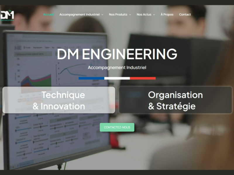 Le site internet de DM ENGINEERING fait peau neuve