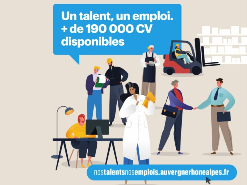 La Région Auvergne Rhône-Alpes vous propose d’optimiser votre recrutement avec Nos Talents Nos Emplois