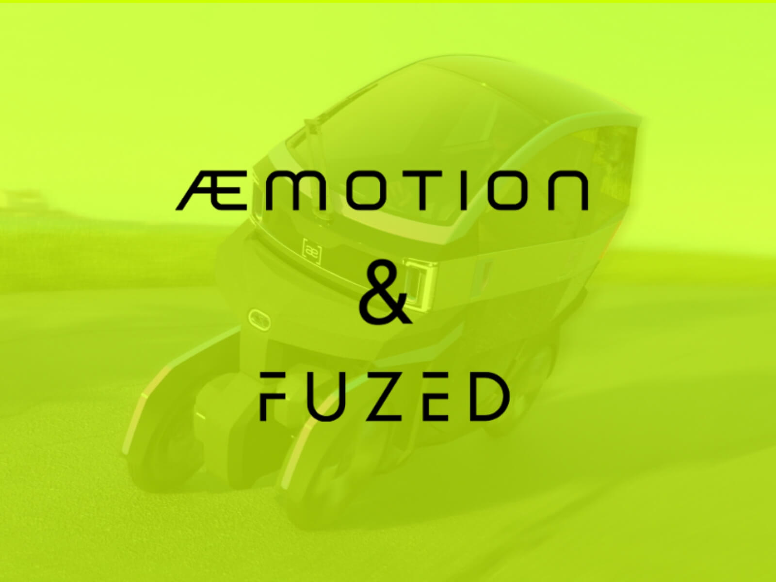 AEMOTION et FUZED s'associent pour offrir une mobilité électrique sans limite